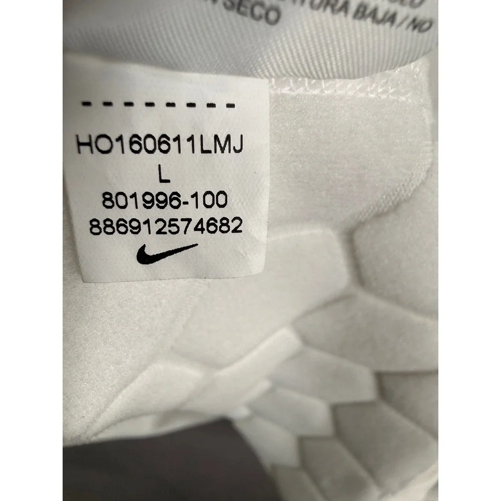 Nike Pro Hyperwarm Long Sleeve Shirt Mens Large White 801996-100 Base Layer